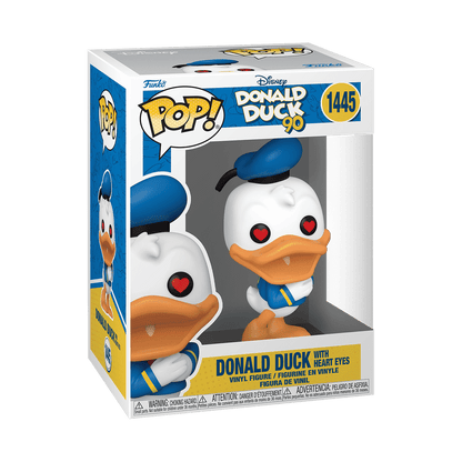 Donald Duck With Heart Eyes #1445 Funko Pop! Disney Donald Duck 90