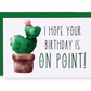 On Point Birthday Greeting Card