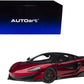 Mclaren 600Lt Vermillion Red And Carbon 1/18 Model Car By Autoart