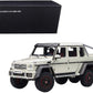 Mercedes Benz G63 Amg 6X6 Designo Diamond White With Carbon Accents 1/18 Model Car By Autoart