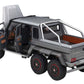 Mercedes Benz G63 Amg 6X6 Designo Platinum Magno Gray Metallic With Carbon Accents 1/18 Model Car By Autoart