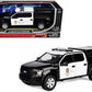 2019 Ford F-150 Lariat Crew Cab Pickup Truck with Camper inchLos Angeles Police Departmentinch Black and White inchLaw Enforcement and Public Serviceinch Series 1/24-1/27 Diecast Model Car by Motormax