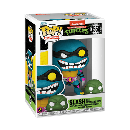 Slash with Pre-Mutated Slash #1558 Funko Pop! Television Teenage Mutant Ninja Turtles