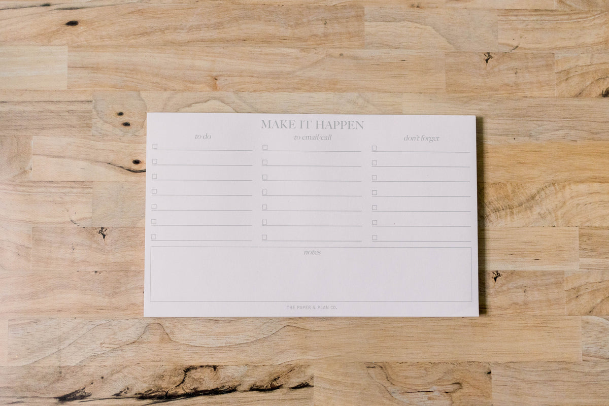 Make it Happen Notepad