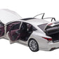 Lexus Ls500H Sonic White Metallic With Crimson And Black Interior 1/18 Model Car By Autoart