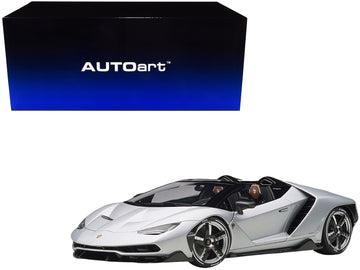 Lamborghini Centenario Roadster Argento Centenario / Matt Metallic Silver 1/18 Model Car By Autoart