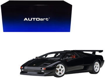 Lamborghini Diablo Sv-R Deep Black 1/18 Model Car By Autoart