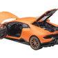 Lamborghini Huracan Performante Arancio Anthaeus / Matt Orange With Gold Wheels 1/18 Model Car By Autoart