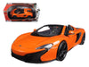 Showcasts Collectibles Mclaren 650S Spider Convertible 1/24 Scale Diecast Model Car Orange