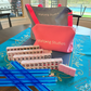 All In One - Mahjong Bundle - American Mahjong Set 166 2-Color Tiles - Blue & Pink Bag  Blue Mat
