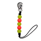 Glow in the Dark Pacifier Clip // Yellow & Neon Pink