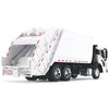 First Gear Mack LR Truck with McNeilus Meridian Rear Load Body, Metal Construction, White Color