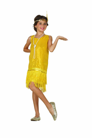 Sequin Gold Flapper - Gril L