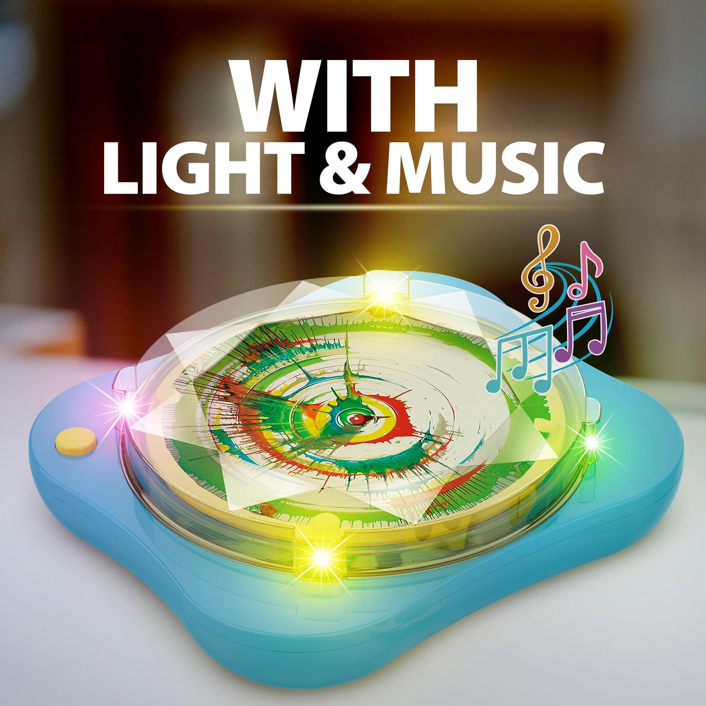 Chilpals Paint Spin Art Machine Kit for Kids,Arts and Crafts Gifts Set for Boys & Girls Ages 4-8,Battery Operated Spinner Painti