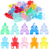 Niceup 1.6inch Priness Crystal Castle Figurines Diving Gems Party Favors About 65pcs Acrylic Princess Small Goodie Bags Castle Tressure Gemstones for Hide & Seek Game Easter Egg Fillers