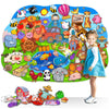 SKOLESK 77 Pcs Farm Animals Felt Story Board Set Preschool Farmhouse Themed Early Learning Storytelling Flannel Board Interactiv