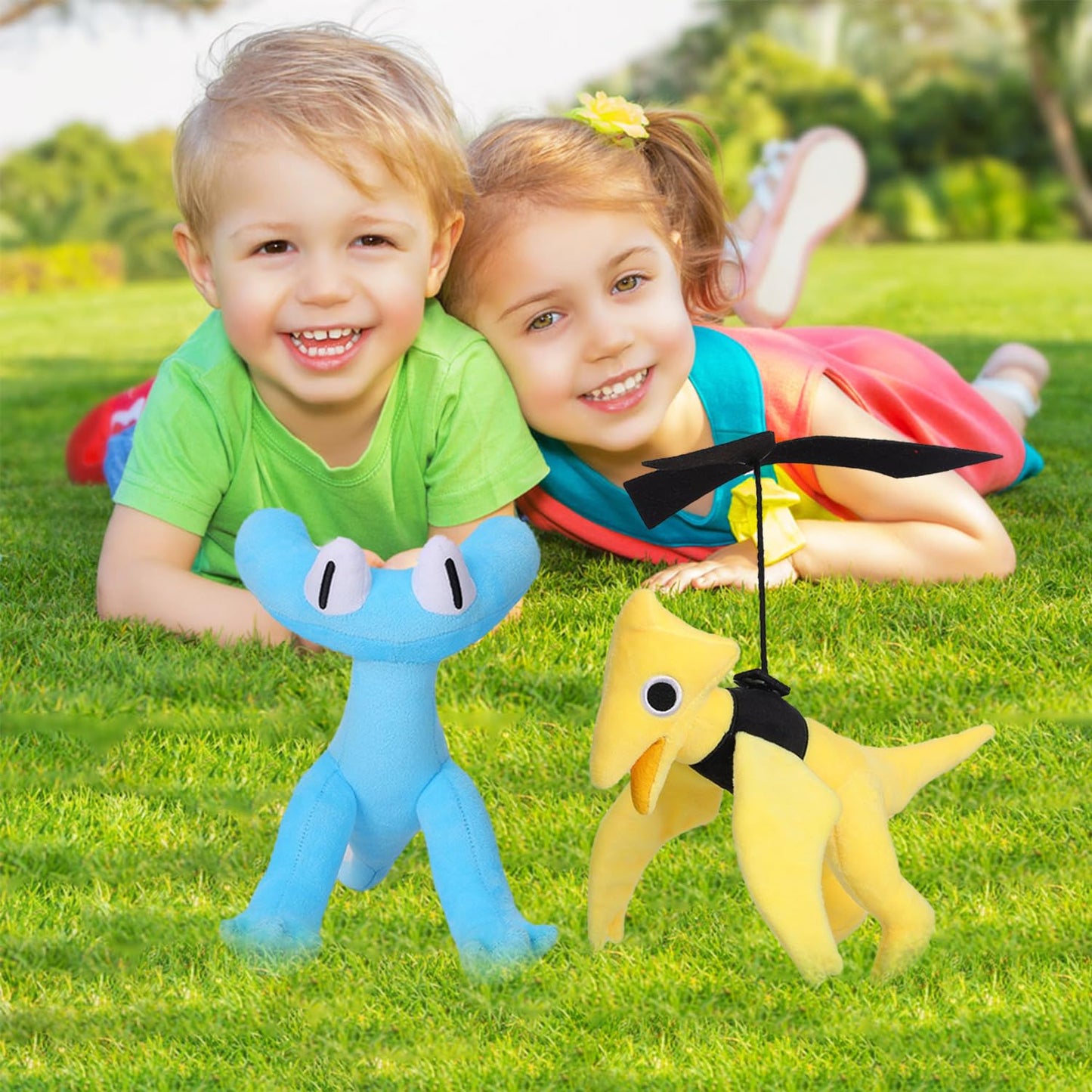 FJFFJF Rainbow Plush Stuffed Animal Doll - Cotton, 2pc, Model AB-1227893 - Perfect Birthday Gift for Kids and Fans