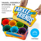 Brybelly Farkle With Friends - 2-6 Player Dice Game For Family Game Night - Includes 6 Dice Cups, 36 Dice, Scorecards, And Instructions