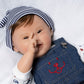 Paradise Galleries Realistic Reborn Toddler Baby Boy Down Syndrome Awareness 21 Inch Doll Lifelike Rooted Hair 6 Piece Gift Set For Ages 3 And Up - Noah