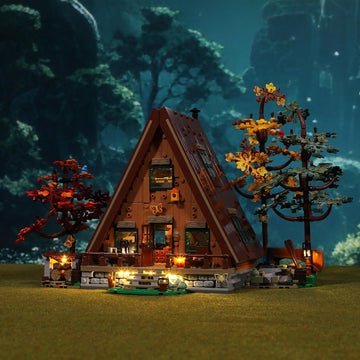 Briksmax 2.0 Light Kit For Lego A-Frame Cabin -Innovative Led Lighting Compatible With Lego Ideas 21338 - Not Included Lego Set