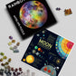 ANTELOPE 1000 Piece Rainbow Moon Jigsaw Puzzle for Adults - Round, High Resolution, Matte Finish, Includes Poster, 26.5 inches
