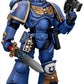 Joytoy Warhammer 40K 1/18 Action Figures - Ultramarines Heroes Of The Chapter Primaris Lieutenant Erastus Perfect For Collectors