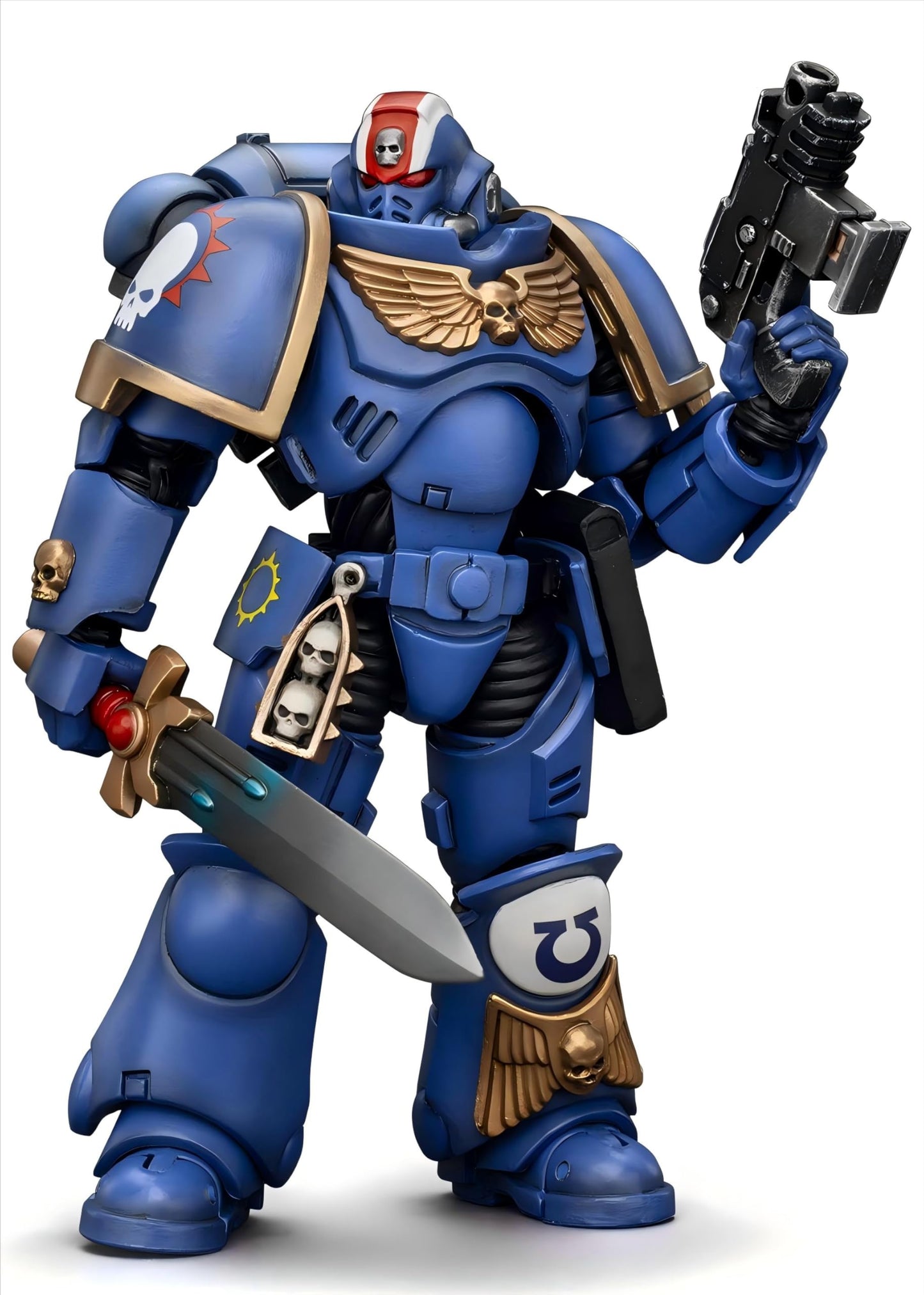 Joytoy Warhammer 40K 1/18 Action Figures - Ultramarines Heroes Of The Chapter Primaris Lieutenant Erastus Perfect For Collectors