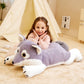 Ikasa Giant Wolf Stuffed Animal Plush Toy, 30' Large Jumbo Plushie Toys For Kids Girls Boys