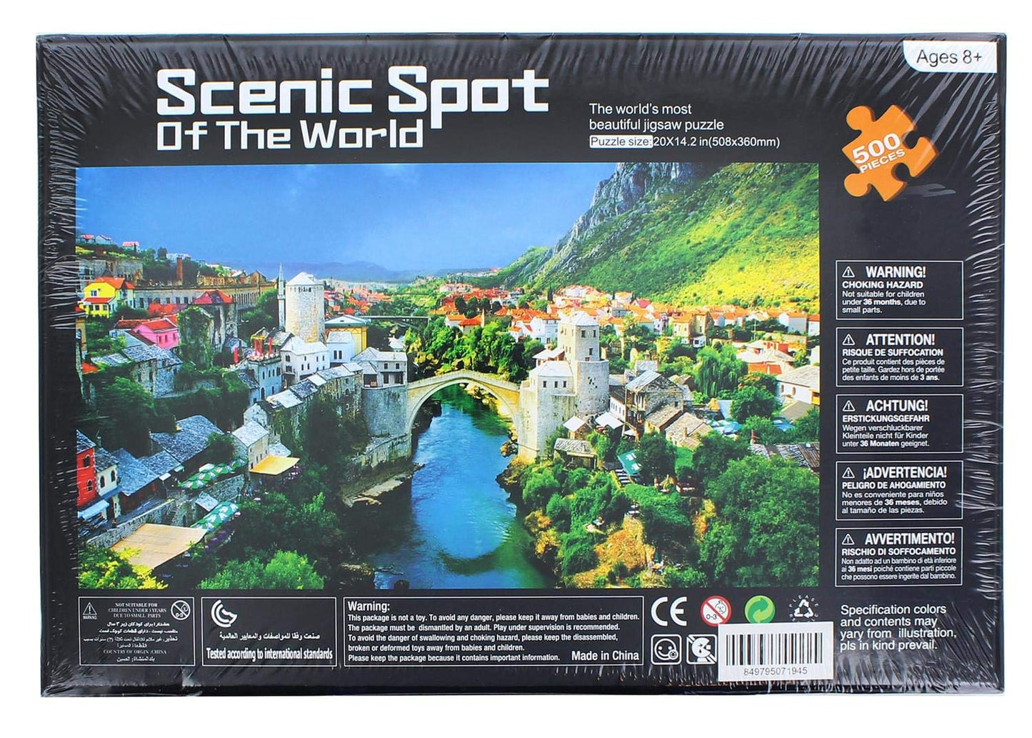 Scenic Spot Of The World Stari Most Bridge 500 Piece Jigsaw Puzzle