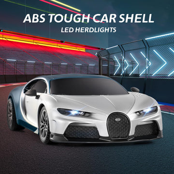 MIEBELY Remote Control Car - 1/24 Scale Fast Rc Race Car, Bugatti Chiron 3.7V 500 mAh Car Toys with Headlight, Racing Hobby Car