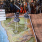 Kalami 2 Sets Flying Miniatures Combat Riser For Dnd With 2'' Base, 3D Single Flyer Riser For Tabletop Rpgs And Board Games