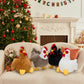 Tezituor 4 Pcs Large Chicken Stuffed Animals Set  12 Inch Realistic Big Stuffed Chick Plush Toy for Party Decoration  Cute Hen Chicken Plush Bulk for Boys Girls