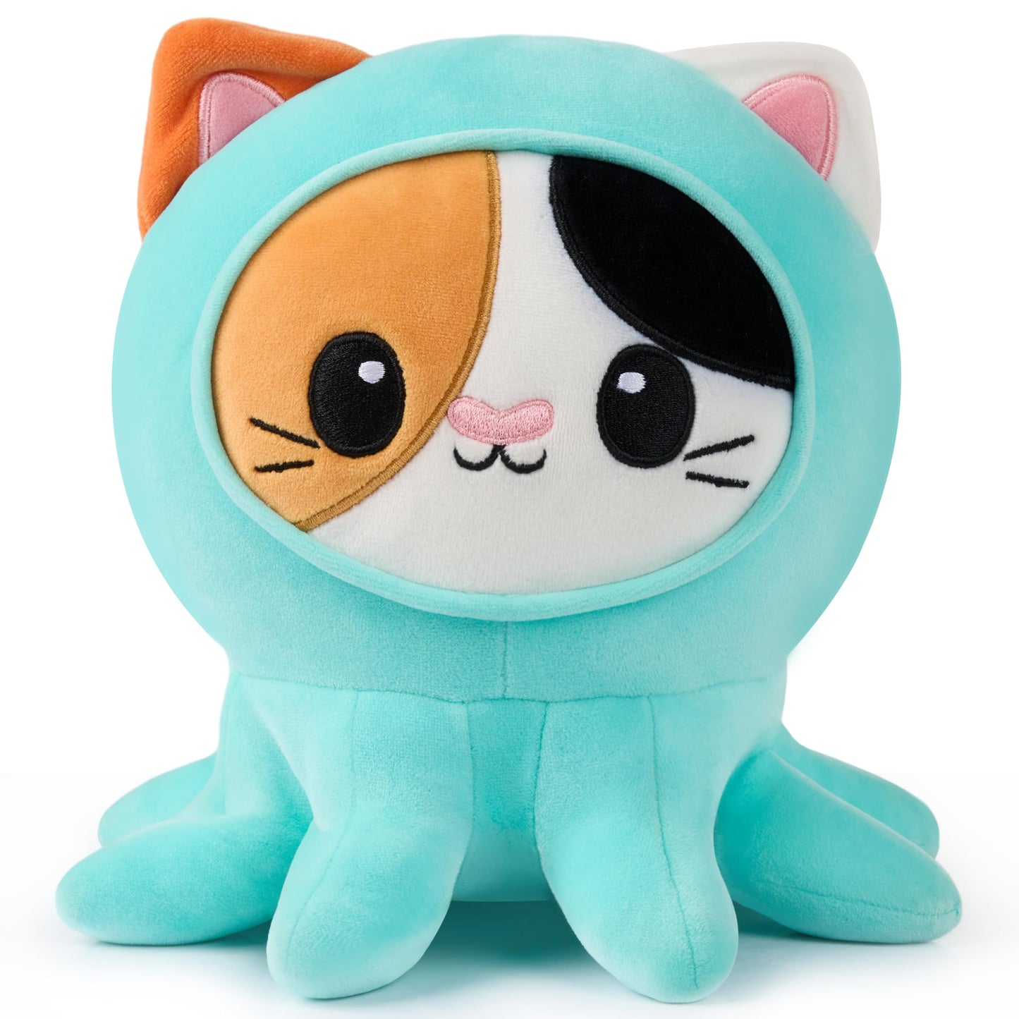 Joyin Stuffed Animal, Kawaii Octopus Cat Plush Toy, Soft Octopus Plushie With Cat Face, Cute Toy For Kids And Adults, Christmas Surprise Gift For Boys And Girls (Octopuss)
