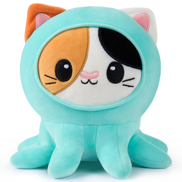Joyin Stuffed Animal, Kawaii Octopus Cat Plush Toy, Soft Octopus Plushie With Cat Face, Cute Toy For Kids And Adults, Christmas Surprise Gift For Boys And Girls (Octopuss)
