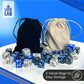 Luck Lab MTG Magic Life Counter Dice, 48 PCS - Compatible w/Magic Card Game Accessories, CCG Creature Stats w/ 2 Dice Bags (Blue