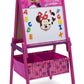 Delta Children Wooden Double-Sided Kids Easel with Storage -Ideal for Arts & Crafts, Homeschooling and More, Disney Minnie Mouse