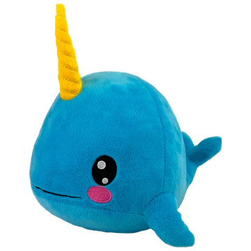 Bleacher Creatures Kuricha 6' Narwhal Sitting Plush - Soft Chibi Inspired Toy