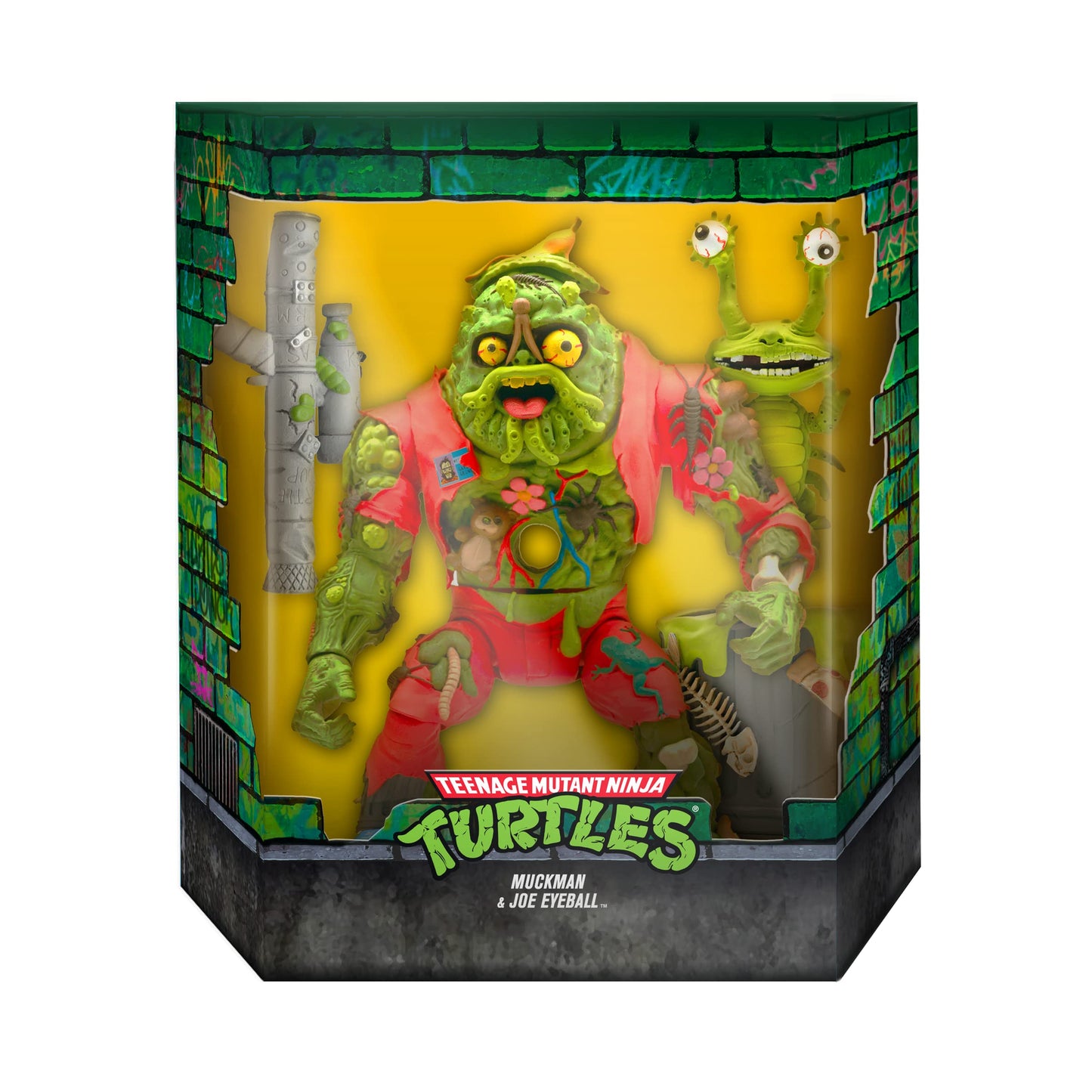 Super7 Ultimates Teenage Mutant Ninja Turtles Muckman And Joe Eyeball - 7' Tmnt Action Figure With Accessories Classic Cartoon Collectibles And Retro Toys