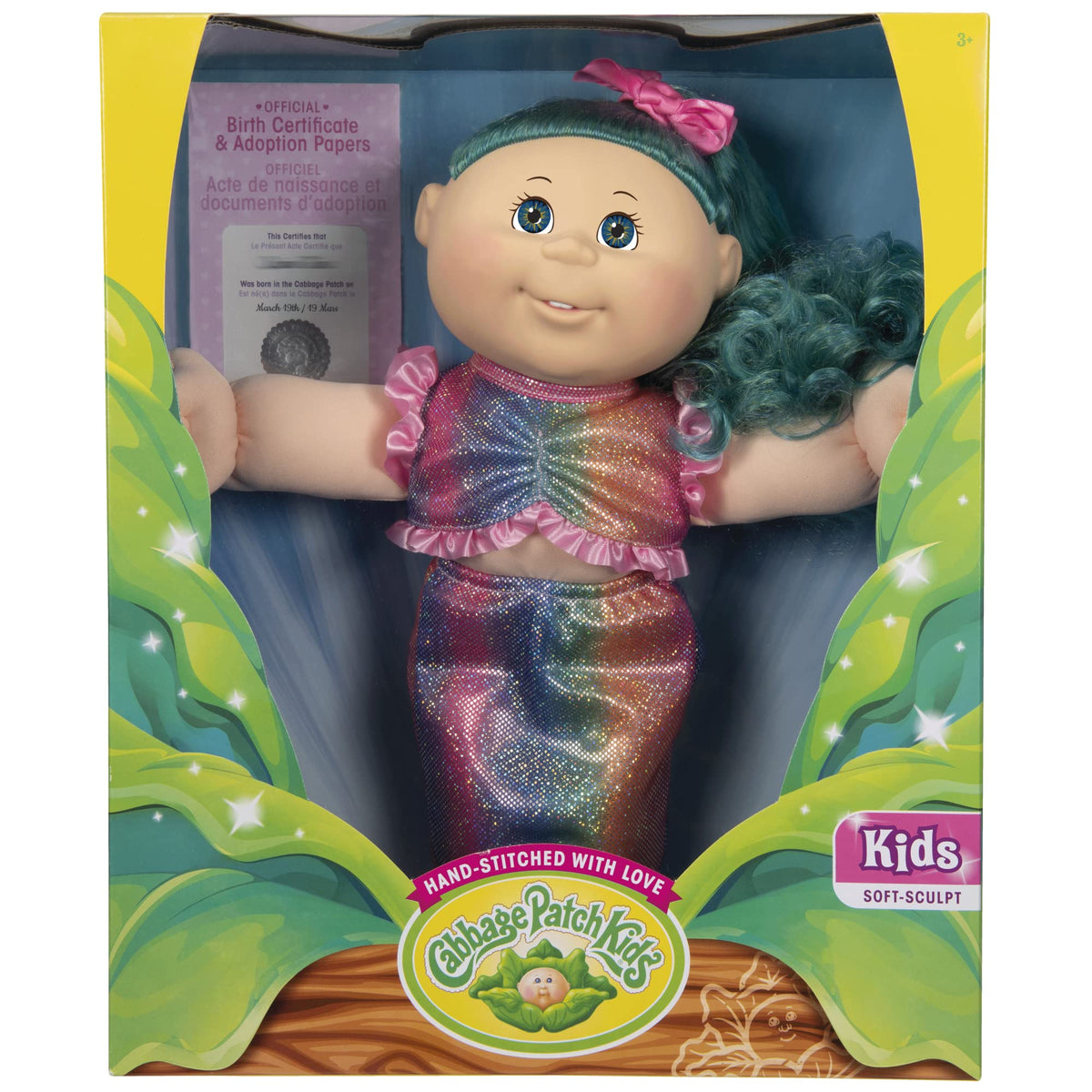Cabbage Patch Kids Costume Kid, 14 Inch Cpk Doll With Removable Fashion And Accessories  Mermaid Top And Tail With Adorable Rai