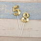 Gold 85th & 58th Birthday Candles,Gold Number 85 58 Cake Topper for Birthday Decorations Party Decoration