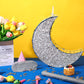 Hicarer Silver Moon Piata for Kids Moon Birthday Party Decorations Supplies Piata Decor for Kids Birthday Party Twinkle Twinkle