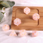 Cheungshing 7 PCS Handcrafted DND Polyhedral Dcie Sets for Role Playing Games MTG Table Game Polished Tumbled Stone Dices, Rose