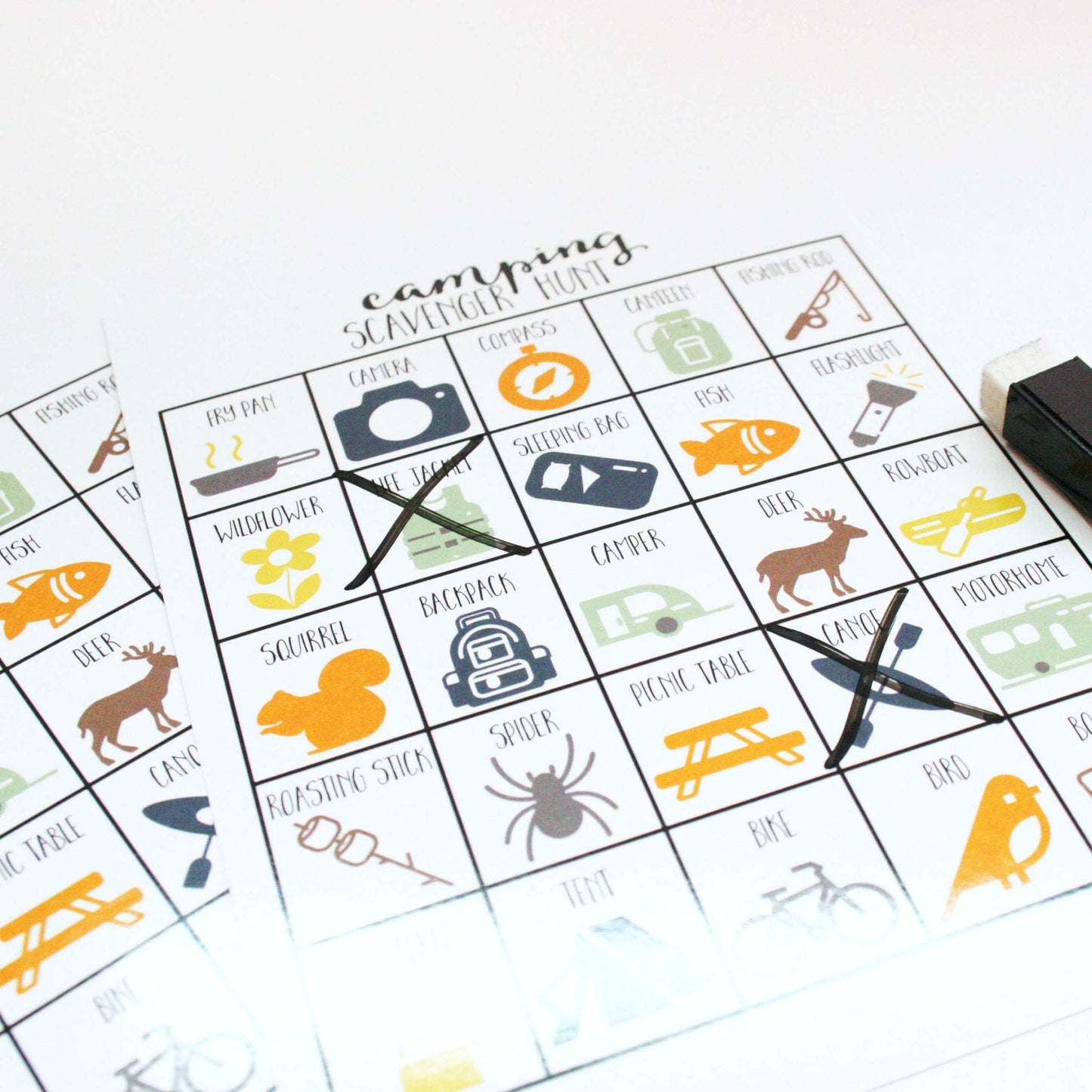 Craftivity Designs Variety Pack set of 20 Scavenger Hunt Games for Kids, Outdoor or Indoor, Road Trip, Travel Activities, Includ