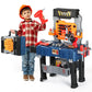 Kids Tool Bench-Power Tools Workshop-Kids Workbench, 65 Pcs Realistic Toy Tools with Electronic Toy Drill, Gift for Boys & Girls