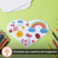 Mr. Pen- Blank Puzzle, 12 Pack, 40 Pieces/Pack, 9.3'' X 6.2'', Heart Shaped White Puzzle, Blank Puzzles To Draw On, Easter Gift