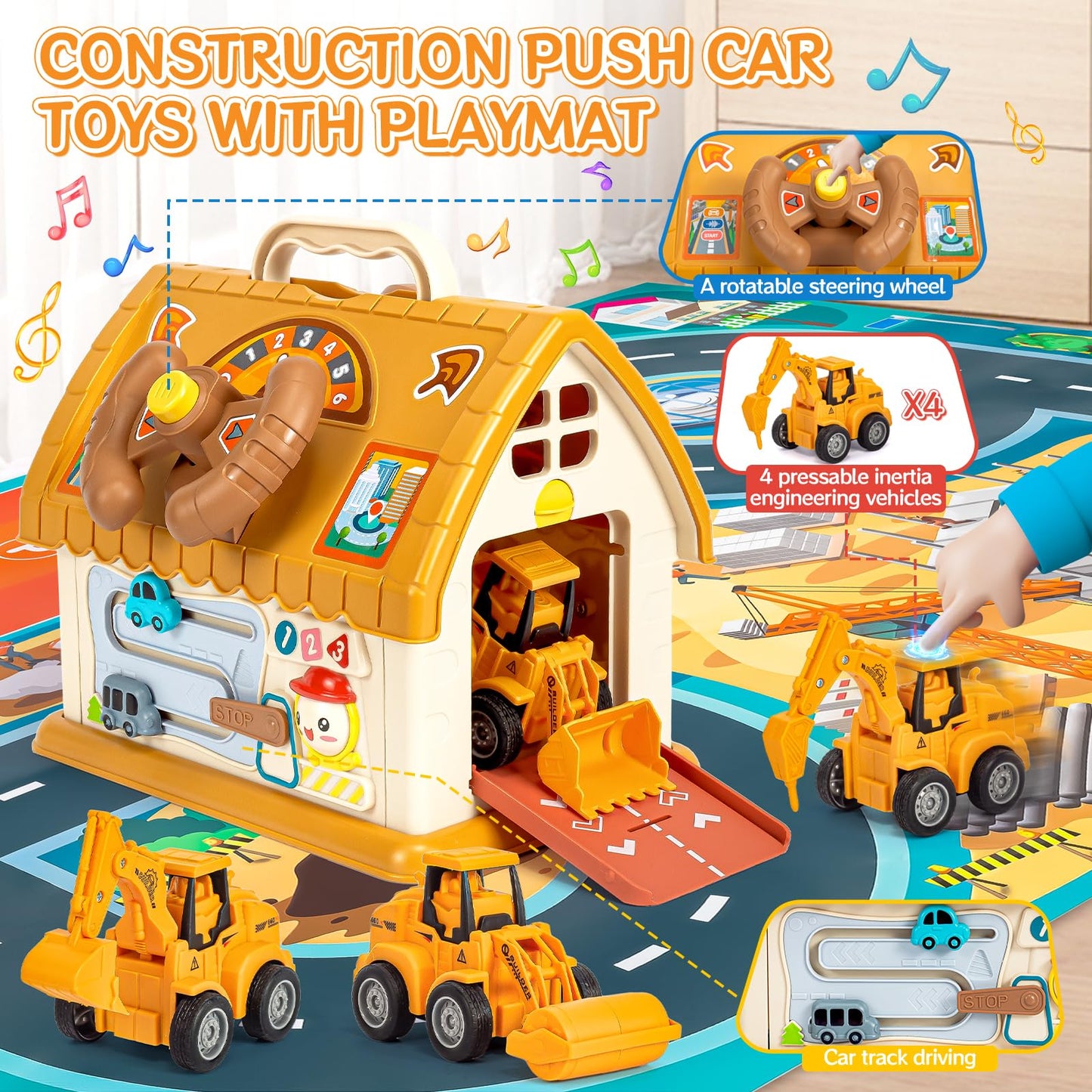 SLTBEH Baby Toys for 1 2 3 Year Old Boy and Girl Gifts Toddler Toys Age 1-2 10-in-1 Montessori with Sound Lights Music Clock Tel