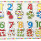 FunBlast Wooden Colorful Learning Board for Kids with Knobs  Educational Learning Wooden Board Tray  Multicolor