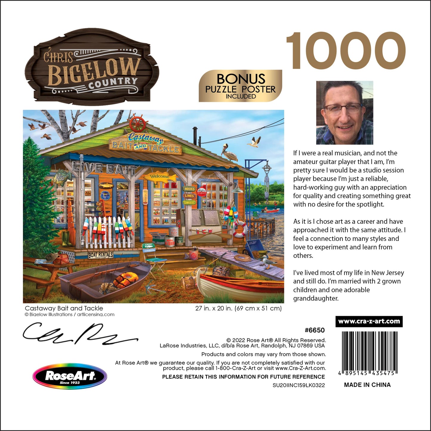 Roseart - Chris Bigelow - Castaway Bait And Tackle - 1000 Piece Jigsaw Puzzle For Adults