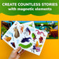 Quokka Travel Magnetic Puzzles For Toddlers 1-3 - 20+Pcs Bugs Game With Extra-Long Play Book - Fun Travel Game Toy For Kids Ages