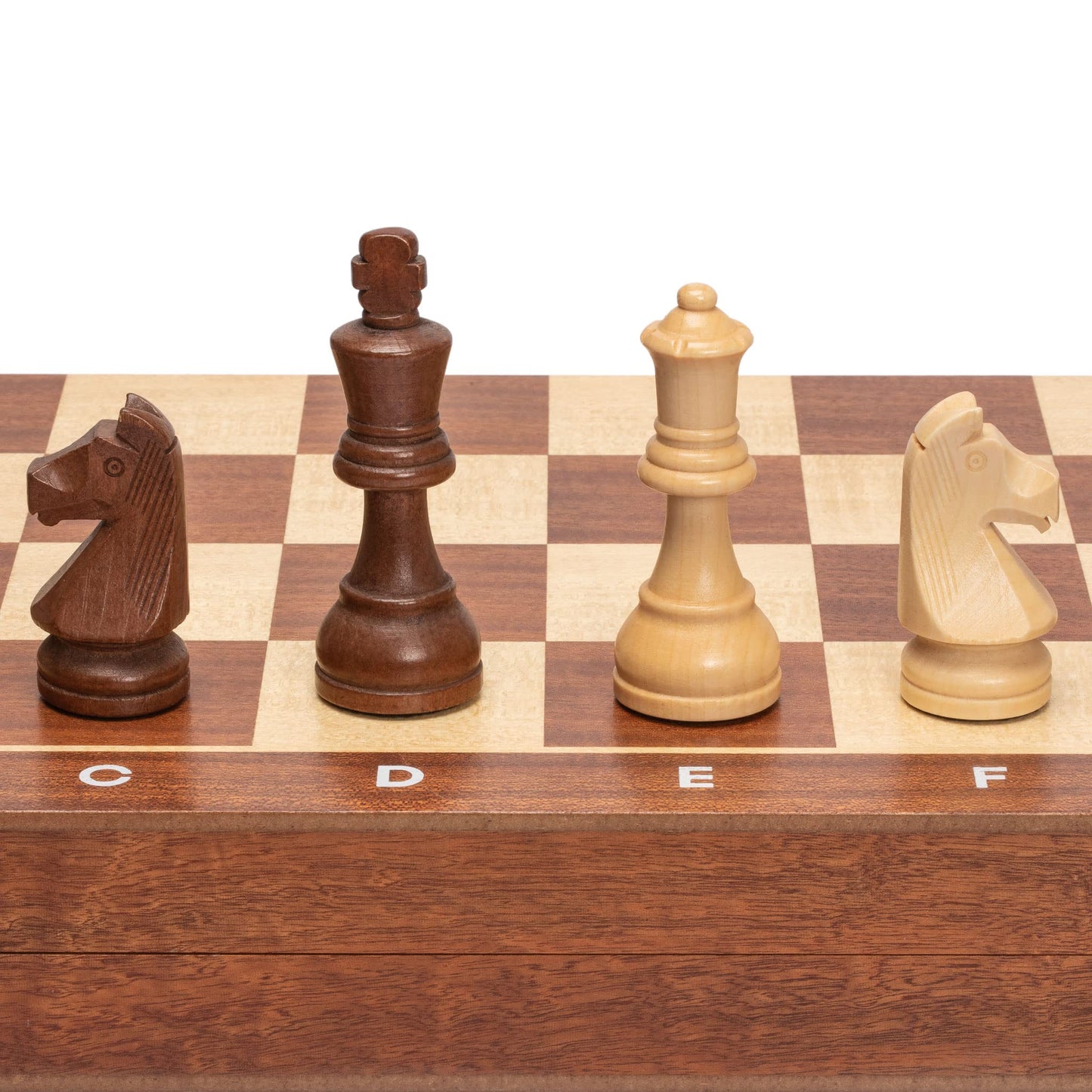 Husaria Professional Staunton Tournament No. 6 Wooden Chess Game Set With 2 Extra Queens, 3.9-Inch Kings
